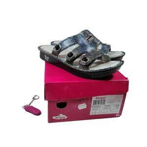 Alegria Venice Glimmer Glam rhinestone studded leather sandals sz 37 (US 7-7.5)